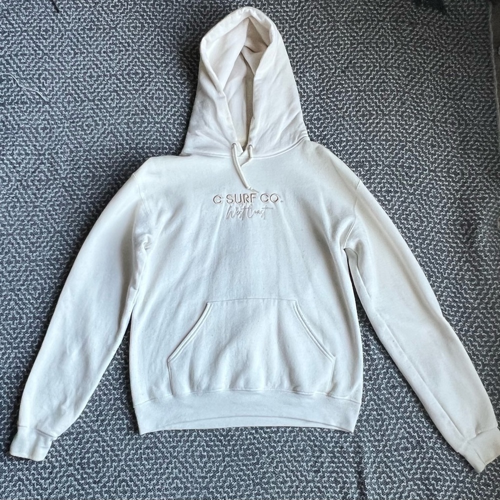 C Surf Co. Small Cream Women’s Hoodie